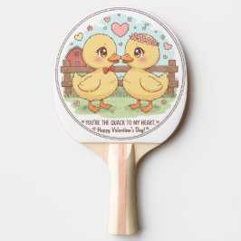 two ducks and love , you are the quack of my heart tischtennis schläger