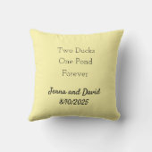 Two Ducks, One Pond, Forever Kissen (Rückseite)