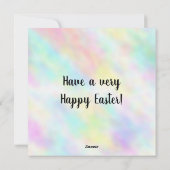 Two Easter Bunnies Feiertagskarte (Rückseite)