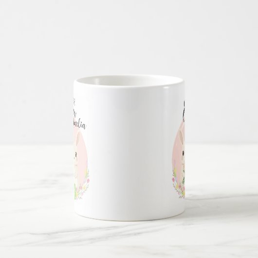 Two Easter Bunnies Personalized Mug Kaffeetasse (Mittel)