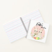 Two Easter Bunnies Personalized Spiral Notebook Notizblock (Innenseite)