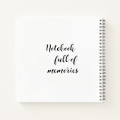 Two Easter Bunnies Personalized Spiral Notebook Notizblock (Rückseite)