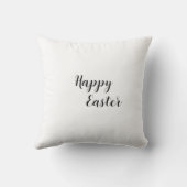 Two Easter Bunnies Personalized Throw Pillow Kissen (Rückseite)