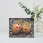 Two eggmen Dating Postkarte (Stehend Vorderseite)