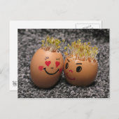 Two eggmen Dating Postkarte (Vorne/Hinten)