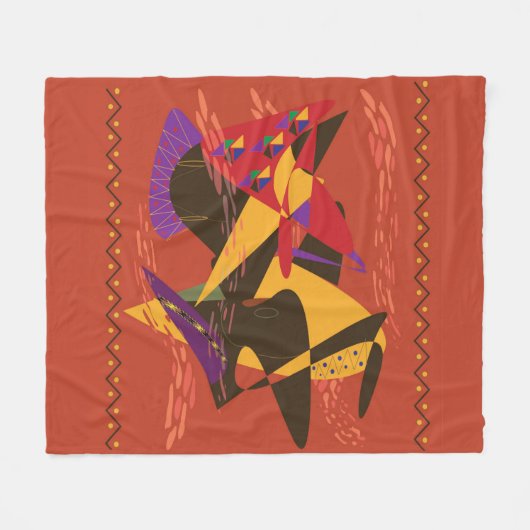 Two Elegant Black Women Fleecedecke (Vorderseite (Horizontal))