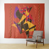 Two Elegant Black Women Wandteppich (Beispiel (Horizontal))