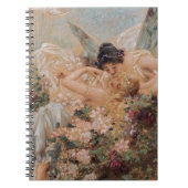 Two Fairies Embracing in a Landscape with a Swan Notizblock (Vorderseite)