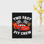 Two Fast 2 2nd Birthday T Crew 2yr Year Old Karte (Gelbe Blume)