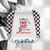 Two Fast 2nd birthday Boy Racing Car Pappteller