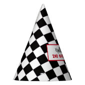 Two Fast 2nd birthday Boy Racing Car  Partyhütchen (Links)