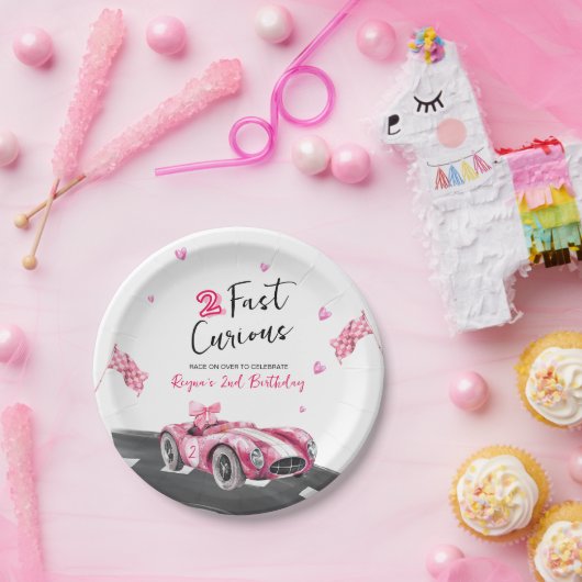 Two Fast Curious Birthday Pappteller (Party)