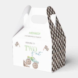 TWO Fast Monster Truck Birthday Favor Box Geschenkschachtel