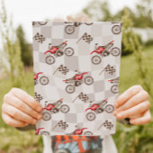 Two Fast Red Dirt Bike Invitation Einladung