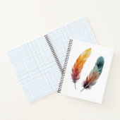 Two Feathers Spiral Notebook Notizblock (Innenseite)