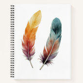 Two Feathers Spiral Notebook Notizblock (Vorderseite)