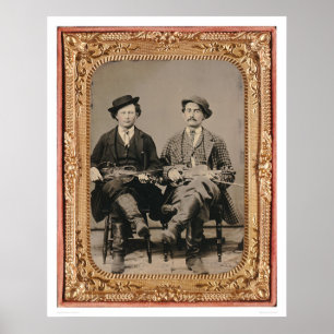 Two fiddlers, seated with instruments (40050) poster