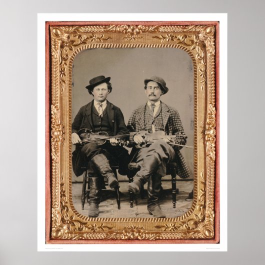Two fiddlers, seated with instruments (40050) poster (Vorne)