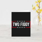 Two Fiddy Amerika 250 Karte (Gelbe Blume)
