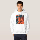 Two Figures Contemplating an Abstract Cosmic Scene Hoodie (Vorne ganz)