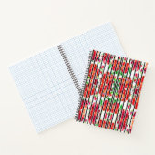 Two floral-patterned spiral notebooks  notizblock (Innenseite)