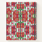 Two floral-patterned spiral notebooks  notizblock (Rückseite)