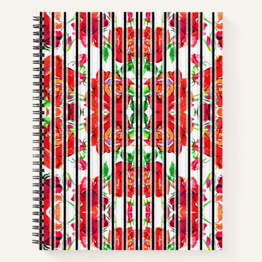 Two floral-patterned spiral notebooks  notizblock (Vorderseite)