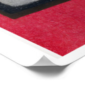 Two Flowers Matchbox Print Vintage Eastern Europe Poster (Ecke)