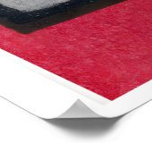 Two Flowers Matchbox Print Vintage Eastern Europe Poster (Ecke)