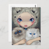 "Two Fluffy Kittens" von Jasmine Becket-Griffith Postkarte (Vorne/Hinten)