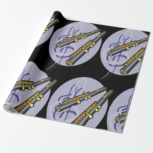 Two Flutes Wrapping Paper Geschenkpapier (Ungerollt)