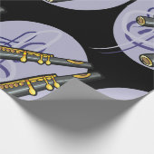 Two Flutes Wrapping Paper Geschenkpapier (Ecke)