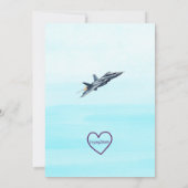 TWO Fly, Jet 2nd Birthday Einladung (Rückseite)