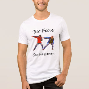 "Two fools, one Friendship" - individuell anpassba Tri-Blend Shirt
