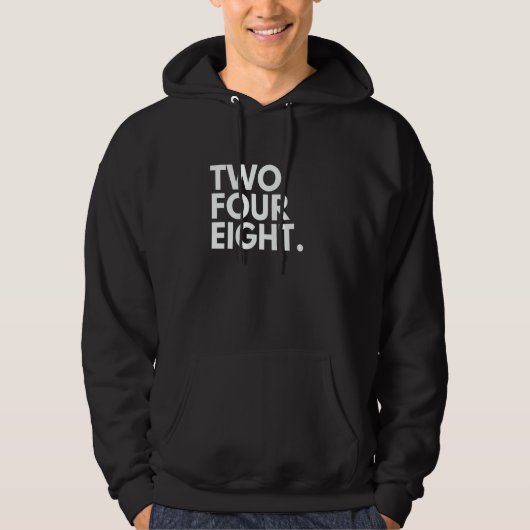 TWO FOUR EIGHT Area Code 248 Troy MI Michigan USA Hoodie (Vorderseite)