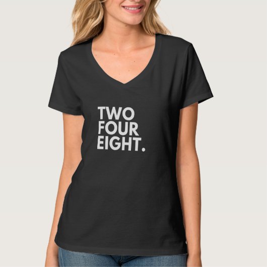 TWO FOUR EIGHT Area Code 248 Troy MI Michigan USA T-Shirt (Vorderseite)