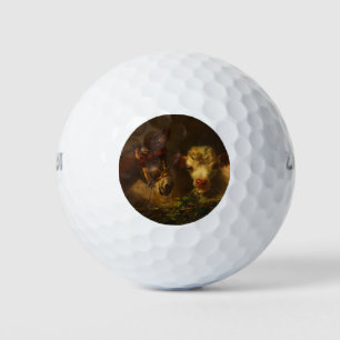 Two Friends (Donkey and Lamb) (Farm Animals) Golfball