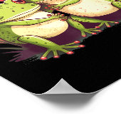 Two Frogs Valentines Day Love On Couple Frog Poster (Ecke)