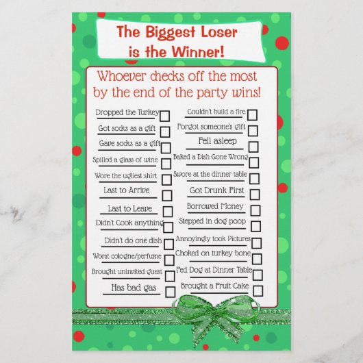 Two Fun Christmas Games Flyer (Rückseite)