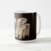 Two Gentleman Elephants Art Kaffeetasse (VorderseiteRechts)