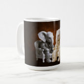 Two Gentleman Elephants Art Kaffeetasse (Vorderseite Links)