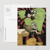 Two Girls - Art Nouveau - Jugendstil Postkarte (Vorne/Hinten)