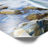 Two Girls Fishing, 1912 von John Singer Sargent Fotodruck (Ecke)