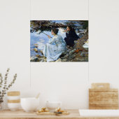 Two Girls Fishing, 1912 von John Singer Sargent Poster (Küche)