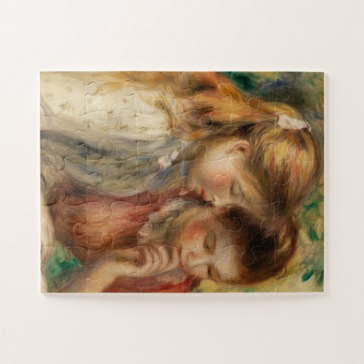 Two Girls Reading - Renoir Impressionist Malerei Puzzle (Horizontal)
