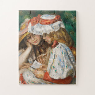 Two Girls Reading - Renoir Impressionist Malerei Puzzle