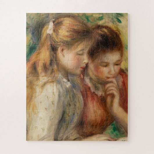 Two Girls Reading - Renoir Impressionist Malerei Puzzle (Vertikal)