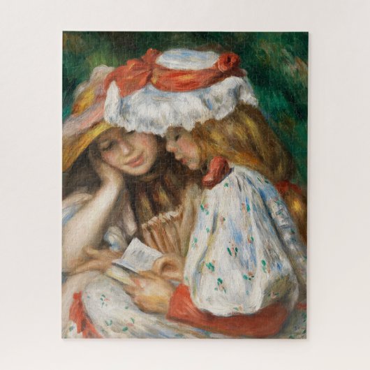Two Girls Reading - Renoir Impressionist Malerei Puzzle (Vertikal)