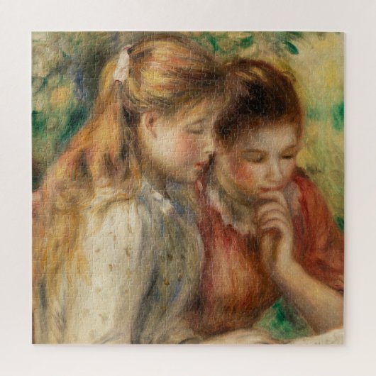 Two Girls Reading - Renoir Impressionist Malerei Puzzle (Vertikal)