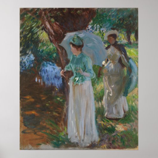 Two Girls with Parasols Poster (Vorne)